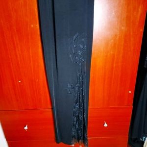 Simple black gown-to get your makeup done for free